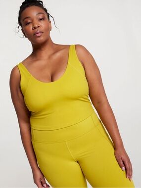 CALIA Inspire Scoop Neck Tank 1X Acid Atlas Built-In Bra NWT UPF 50+ Activewear